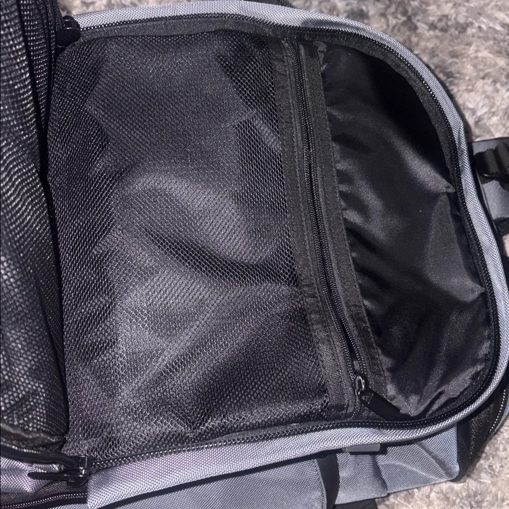 Gray Men's Backpack with Front Organizer Pockets